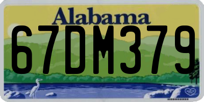 AL license plate 67DM379