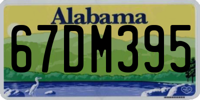 AL license plate 67DM395