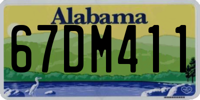 AL license plate 67DM411