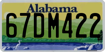 AL license plate 67DM422