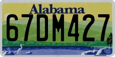 AL license plate 67DM427