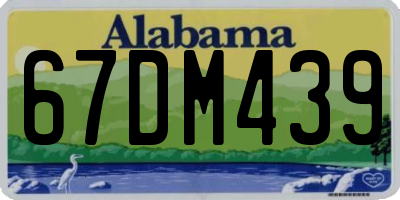 AL license plate 67DM439