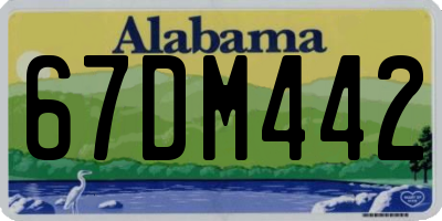 AL license plate 67DM442