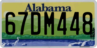 AL license plate 67DM448