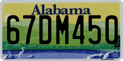 AL license plate 67DM450