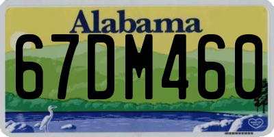 AL license plate 67DM460