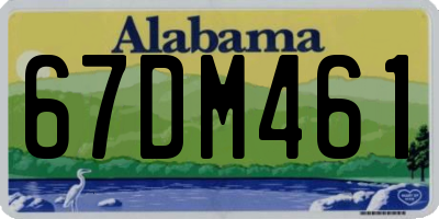 AL license plate 67DM461