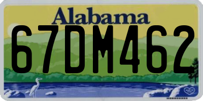 AL license plate 67DM462