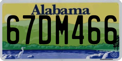 AL license plate 67DM466
