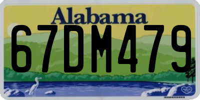 AL license plate 67DM479