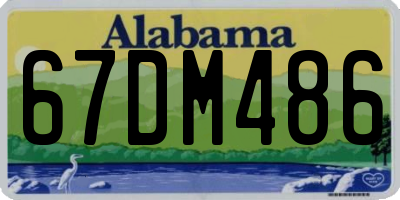 AL license plate 67DM486
