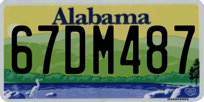AL license plate 67DM487