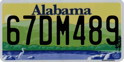 AL license plate 67DM489