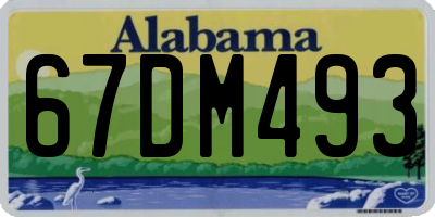 AL license plate 67DM493