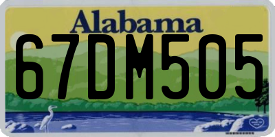 AL license plate 67DM505