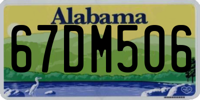AL license plate 67DM506