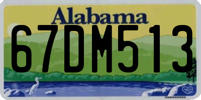 AL license plate 67DM513