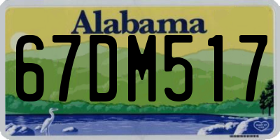 AL license plate 67DM517