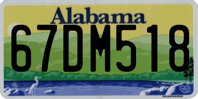AL license plate 67DM518