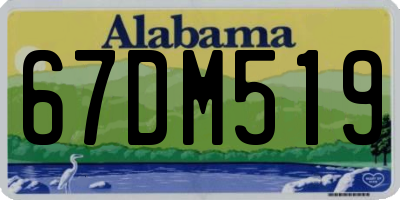 AL license plate 67DM519