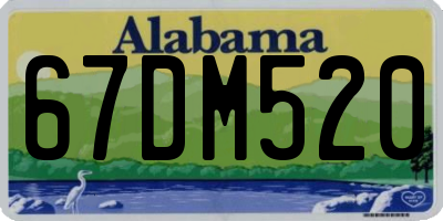 AL license plate 67DM520