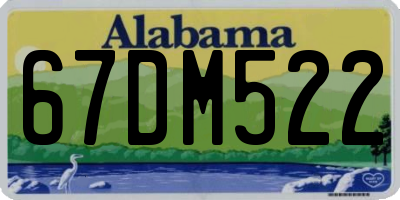 AL license plate 67DM522