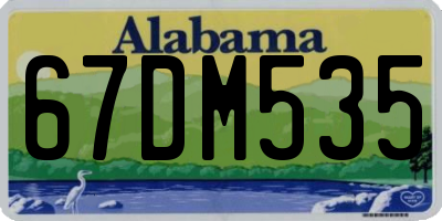 AL license plate 67DM535