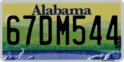 AL license plate 67DM544