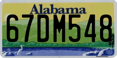 AL license plate 67DM548