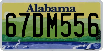 AL license plate 67DM556