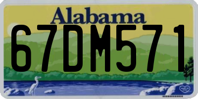 AL license plate 67DM571