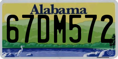 AL license plate 67DM572
