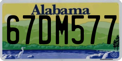 AL license plate 67DM577