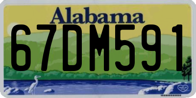 AL license plate 67DM591