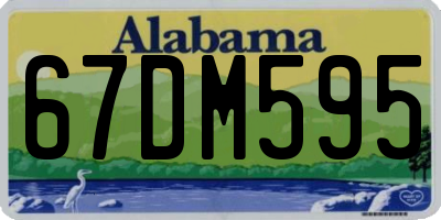 AL license plate 67DM595