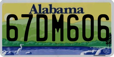 AL license plate 67DM606