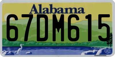 AL license plate 67DM615