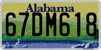 AL license plate 67DM618