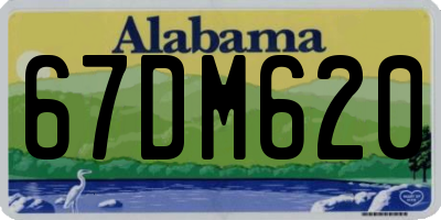 AL license plate 67DM620