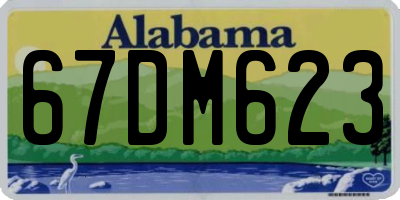 AL license plate 67DM623