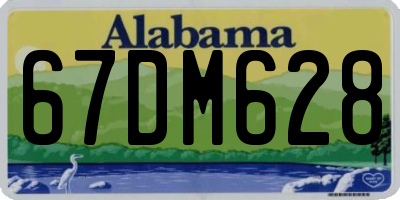 AL license plate 67DM628