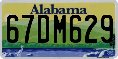AL license plate 67DM629