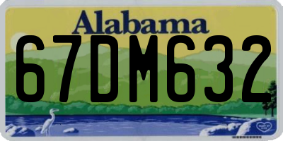 AL license plate 67DM632