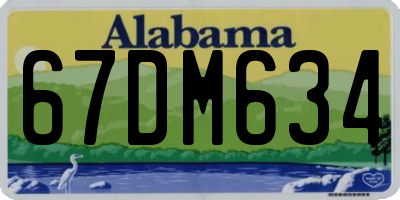 AL license plate 67DM634