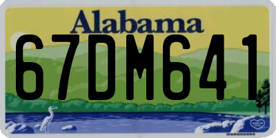 AL license plate 67DM641