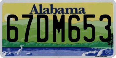 AL license plate 67DM653
