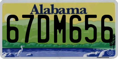 AL license plate 67DM656