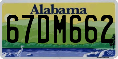 AL license plate 67DM662