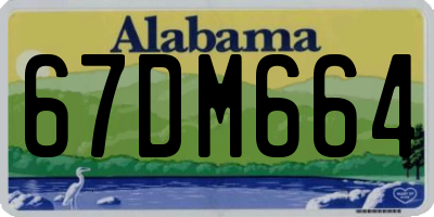 AL license plate 67DM664