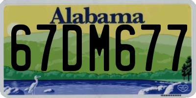 AL license plate 67DM677